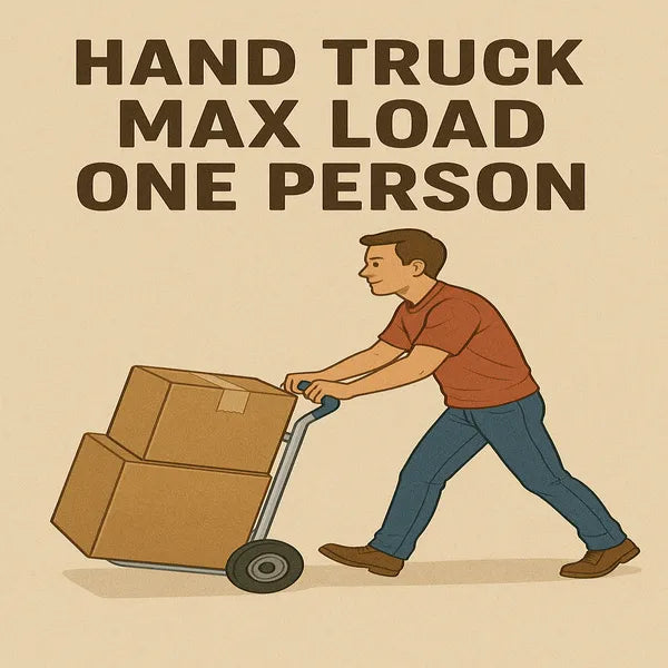 How much weight can one person move with a hand trucks?