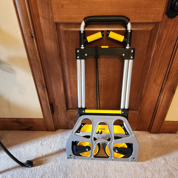 Leeyoung Folding Hand Truck & Dolly - 309lbs Capacity, Aluminum Frame