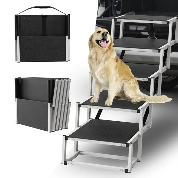 Elevate Dog Mobility with DeerGym Foldable Stairs