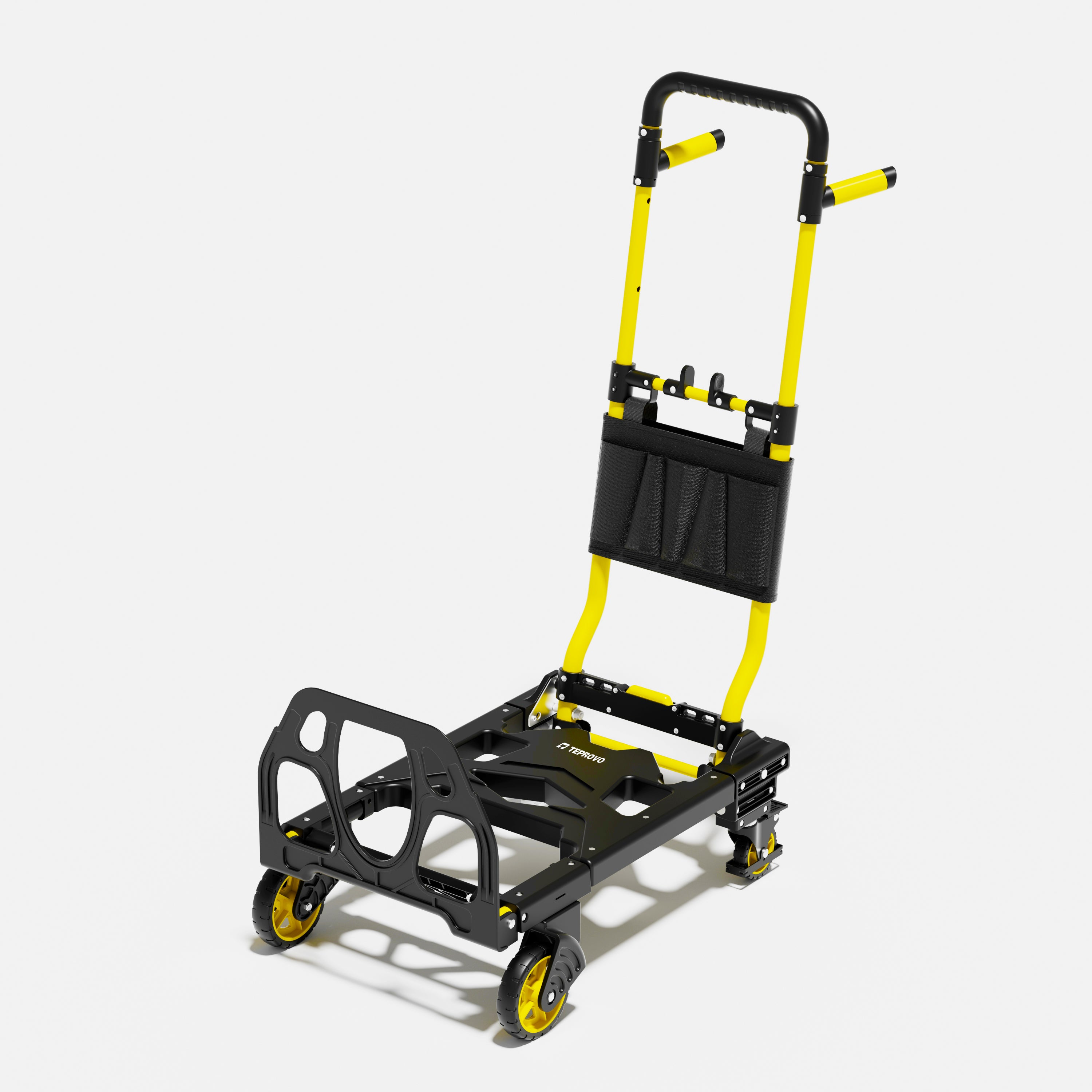 330lbs Heavy Duty Aluminum Hand Truck | Lightweight Folding Dolly