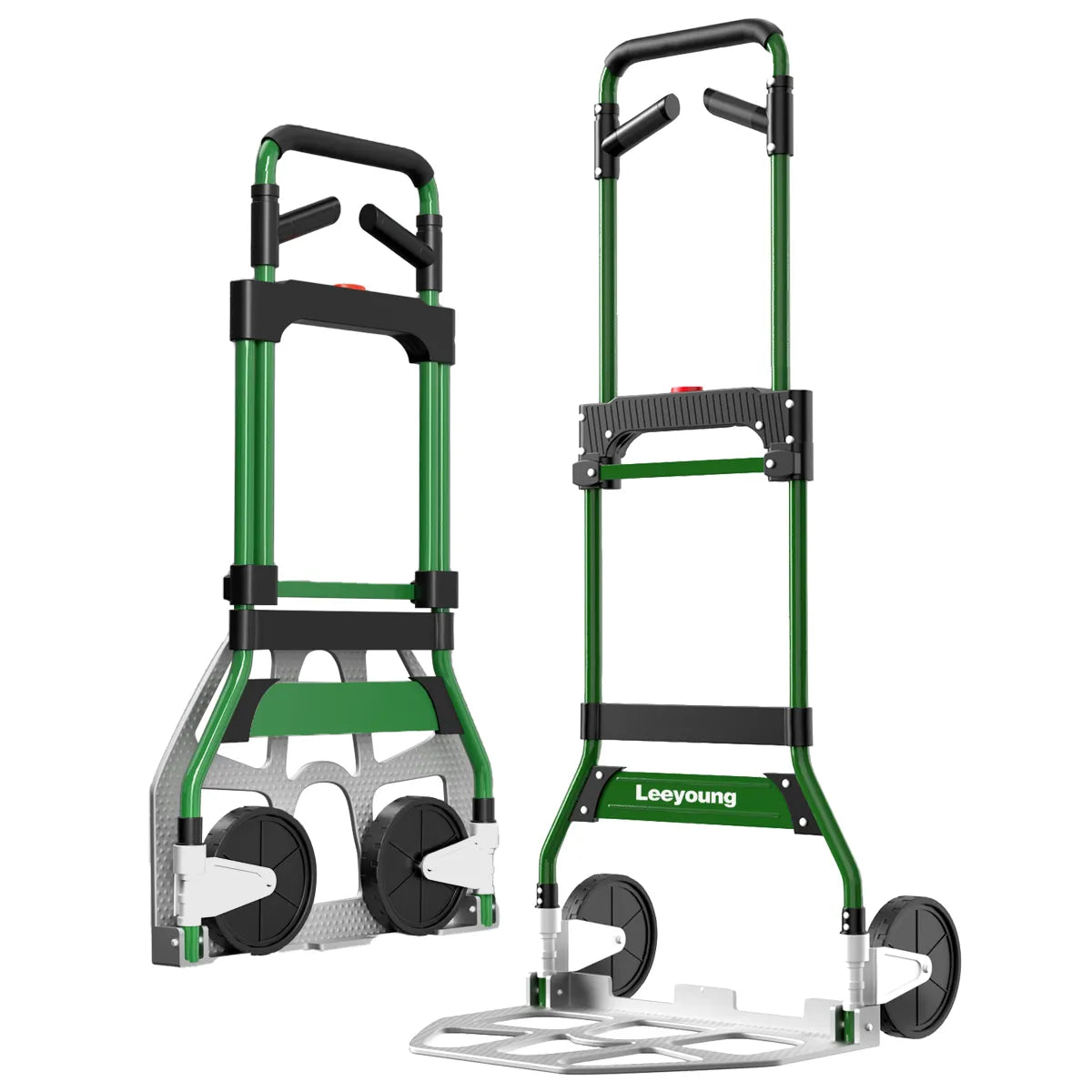 Leeyoung's Foldup Hand Truck Is Light Weight and has a 375 lb Load capacity