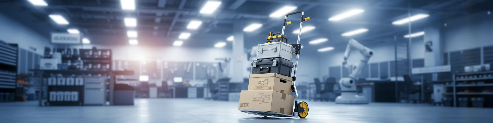 Black Friday banner featuring folding hand truck 309 LB, highlighting limited time sale and promotional atmosphere