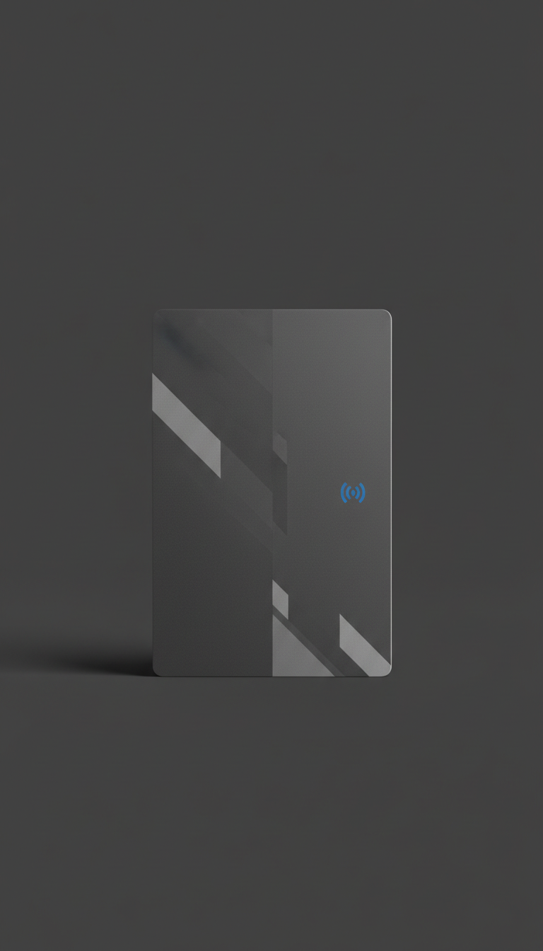 Matte Plastic NFC Card in Modern Graphite