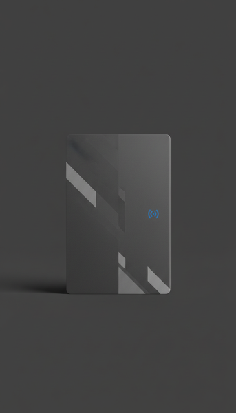 Matte Plastic NFC Card in Modern Graphite