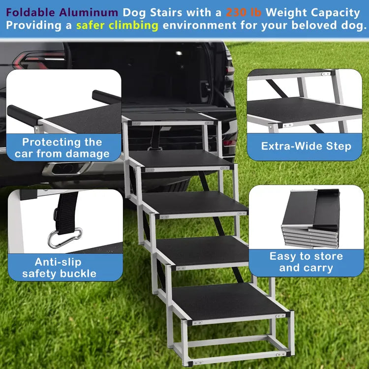 folding-dog-stairs-5step-230lb-advantages-image