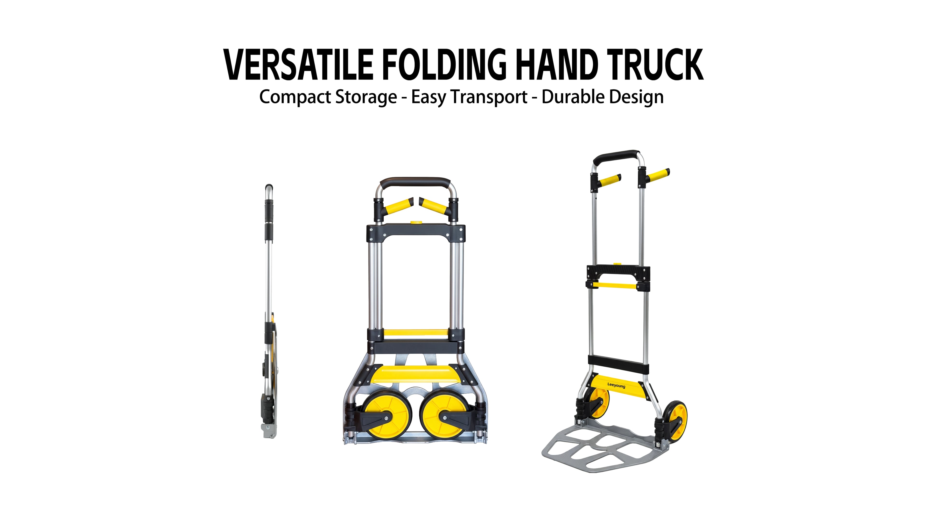 leeyoung banner 309lb folding hand truck